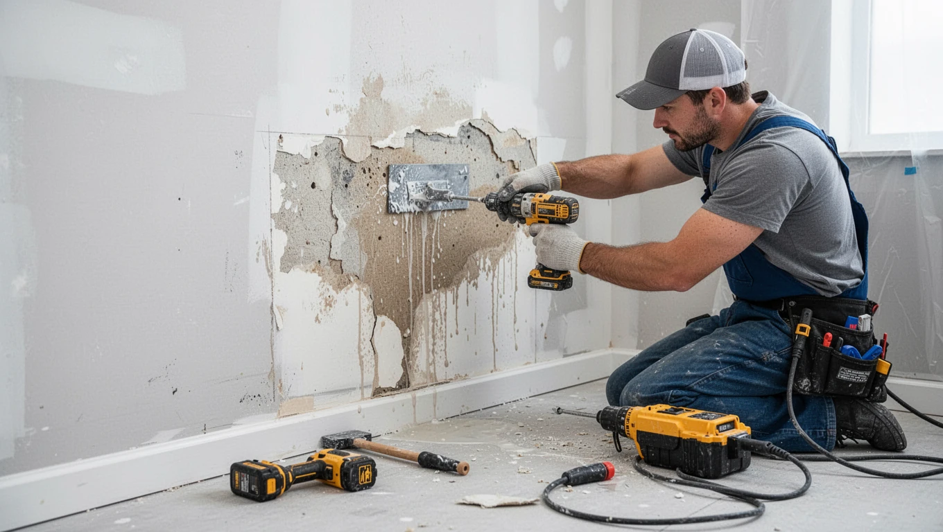 Wall Water Damage Repair