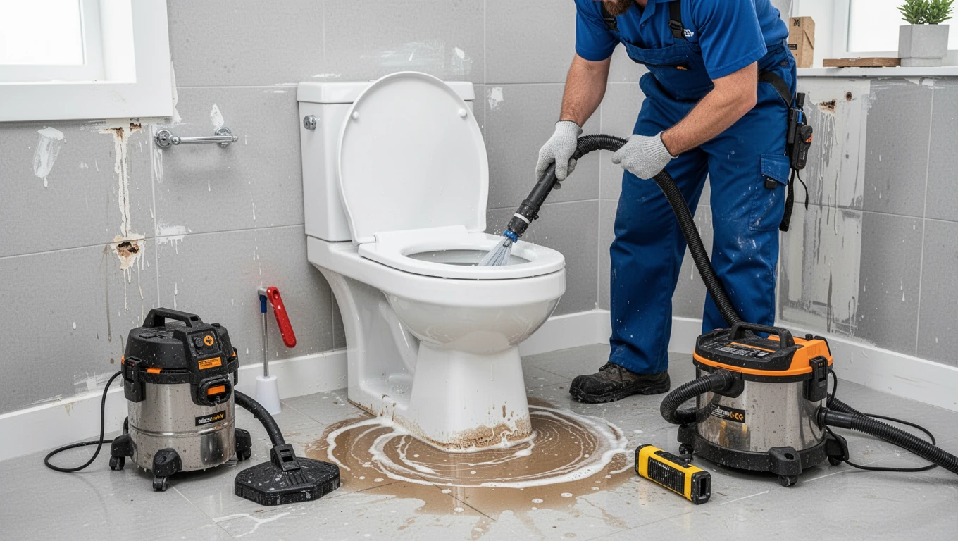 Toilet Overflow Cleanup