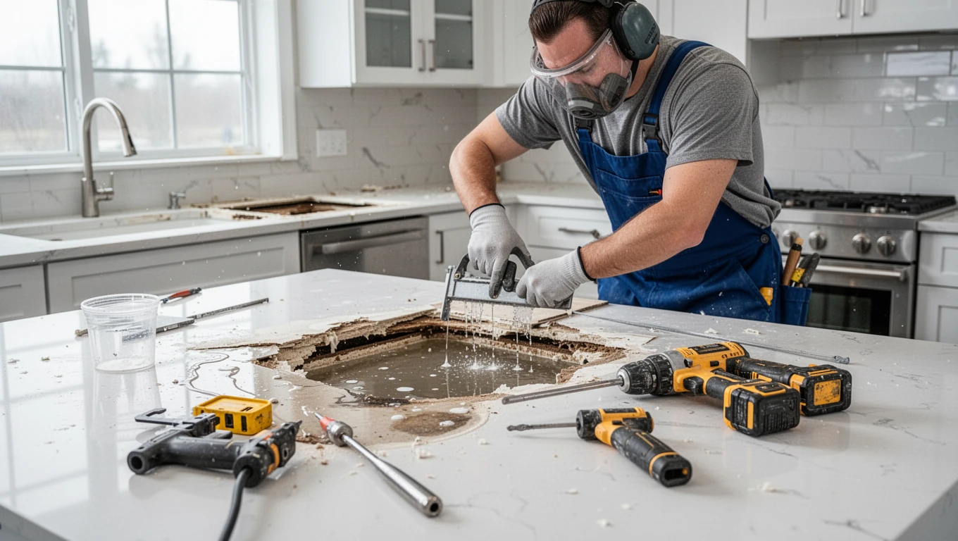 Kitchen Water Damage Repair